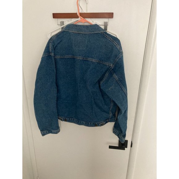 McHale's Navy Vintage 1997 Movie Crew Button Down Denim Jacket, Blue, Medium - Picture 4 of 4
